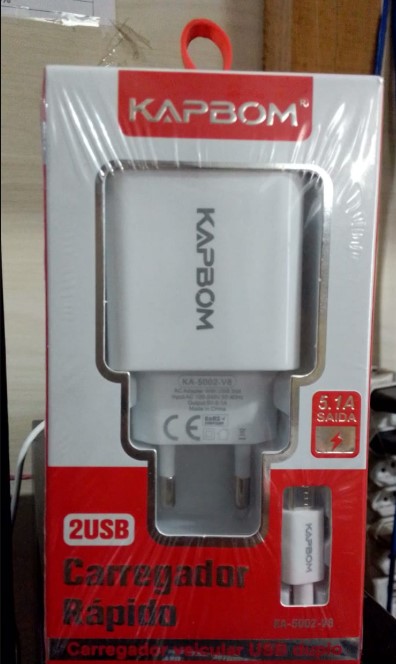  - Carregadores V8    Cod. carregador v8 ka-5002-v8